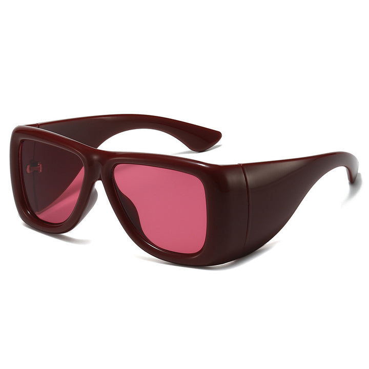 Oversized Fashion-Driven Shield Sunglasses Bowlift