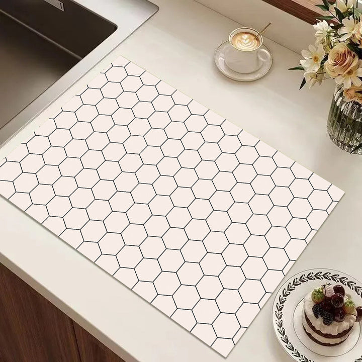 Playful Textured Kitchen Mat Bowlift