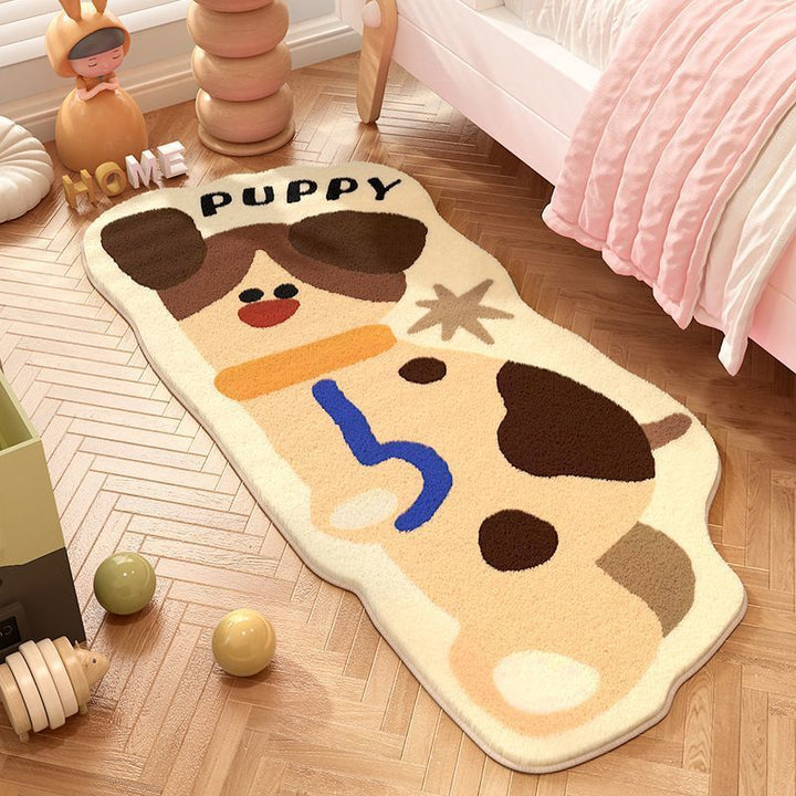 Playful Puppy-Shaped Area Rug