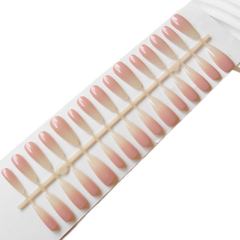 Artificial Nude Fingernails in the Elegant Ombre Look Bowlift