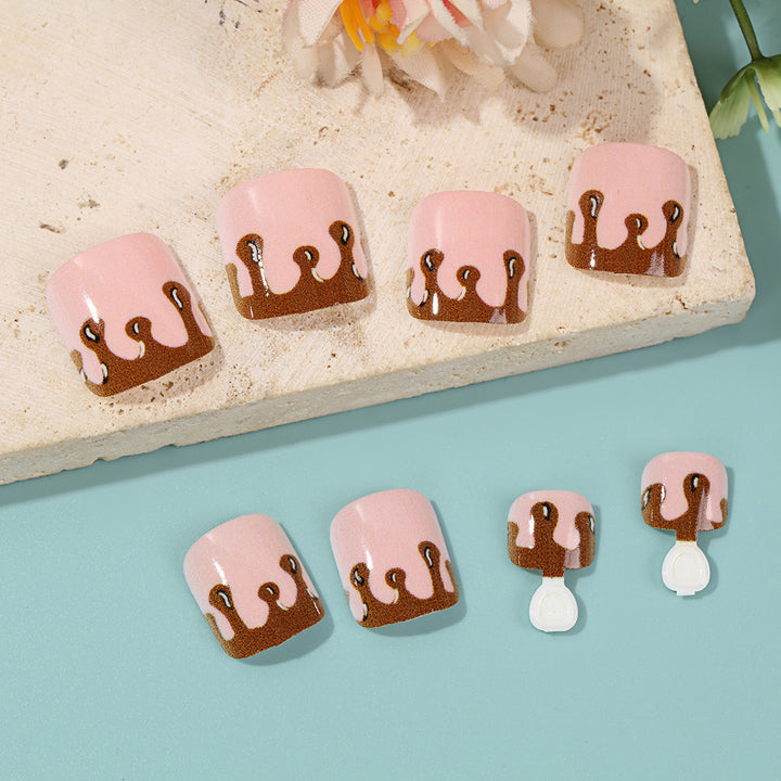 Creative Ice Cream Cup Design Artificial Nails Bowlift