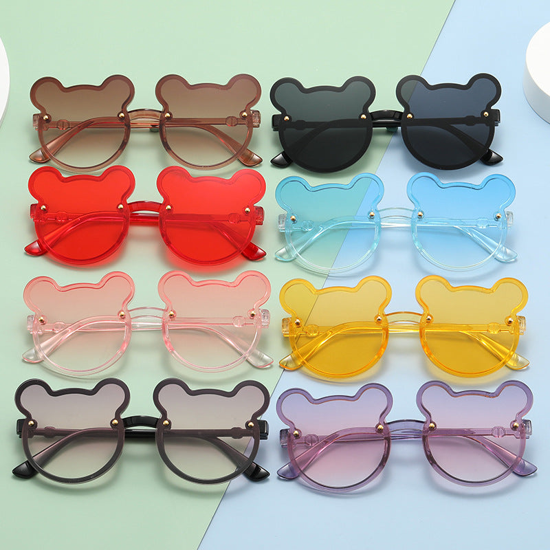 Women Playful Bear Shape Sunglasses Bowlift