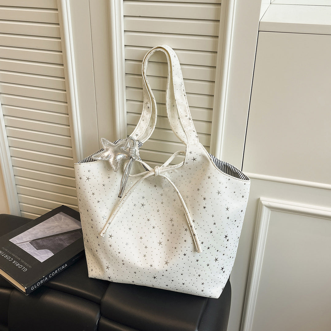Stylish Multi-Pocket Canvas Tote Bag