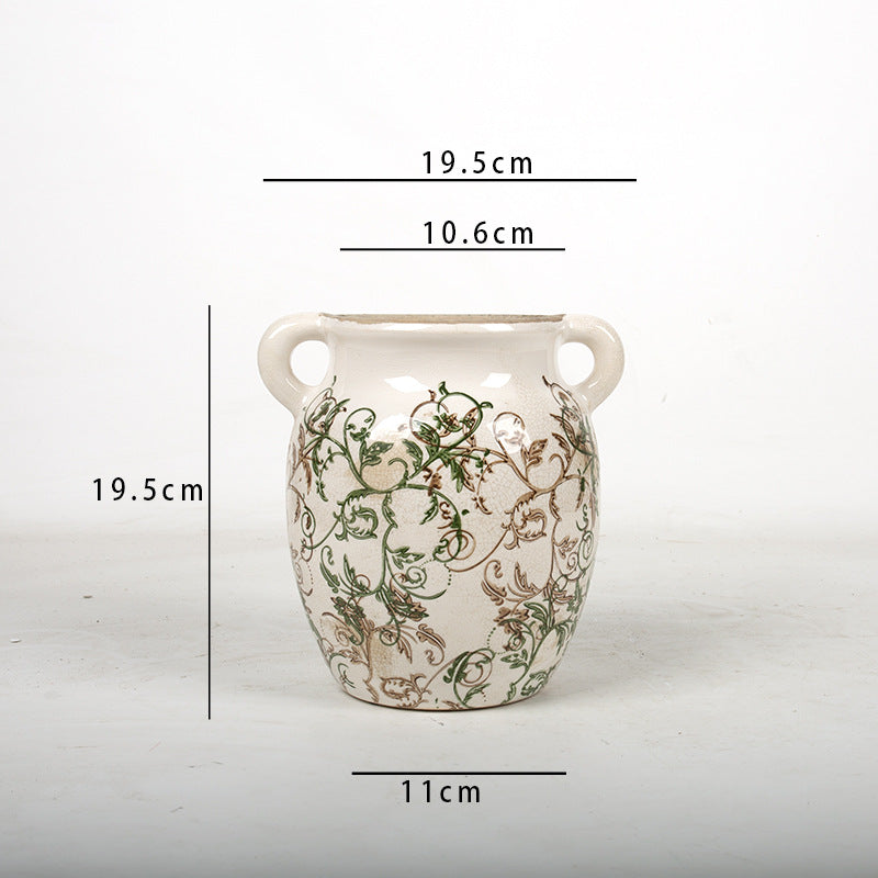 Flower decoration vessel with playful pattern Bowlift