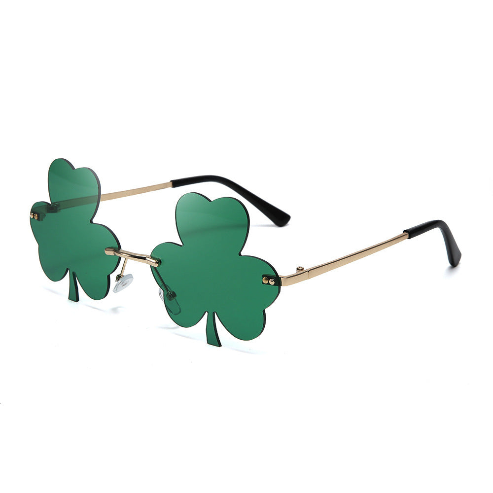 Festival-Themed Shamrock Sunglasses Bowlift