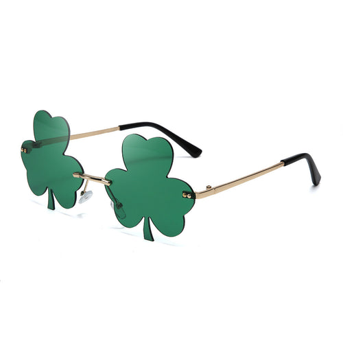 Festival-Themed Shamrock Sunglasses Bowlift
