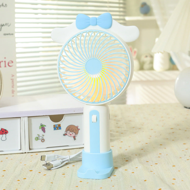Women Portable USB Hand Fan with Cute Design Bowlift
