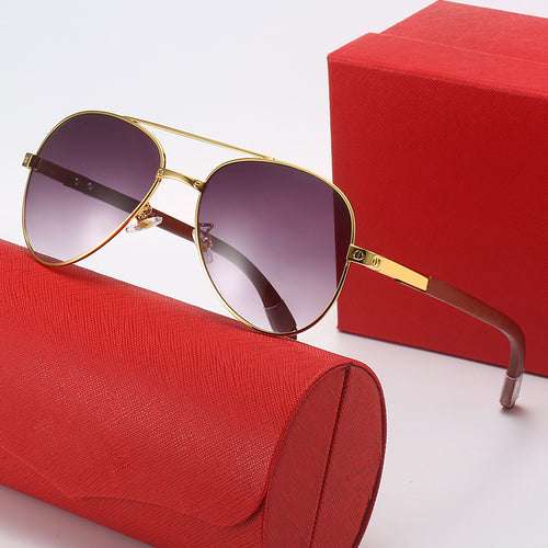 Ladies elegant pilot sunglasses with fine metal frame and UV protection Bowlift