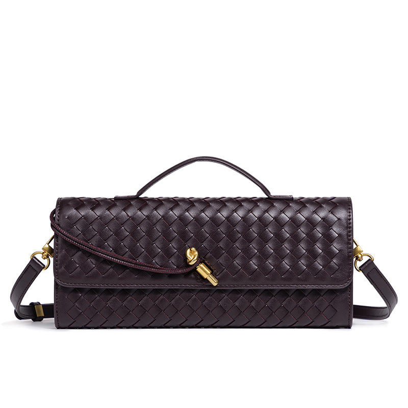 Textured Woven Clutch Purse Bowlift