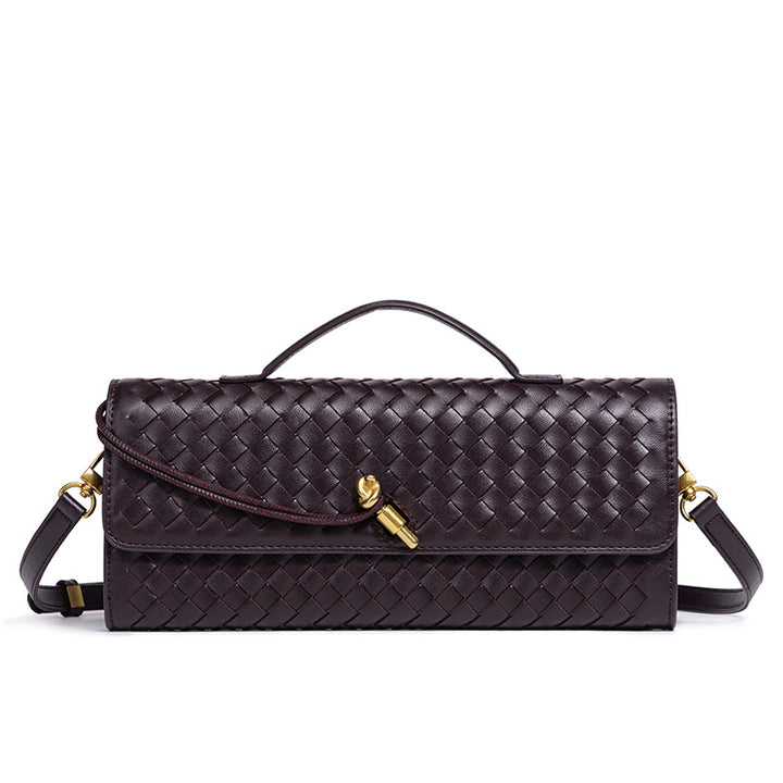Textured Woven Clutch Purse Bowlift