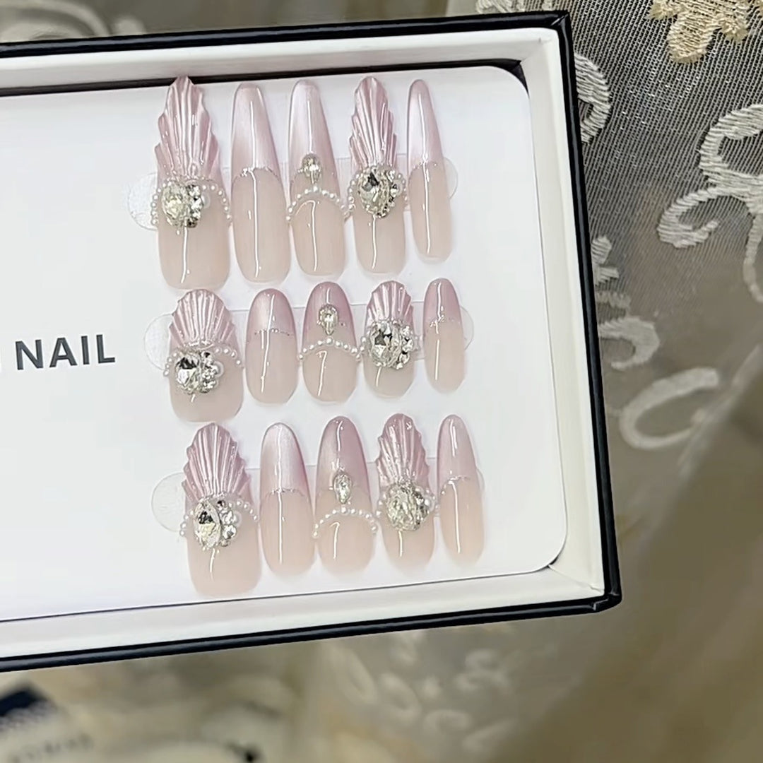 3D Decorative Press-On Nail Set Bowlift