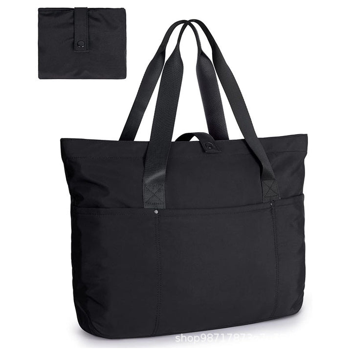 Multifunctional shopping bag with multiple outside pockets Bowlift