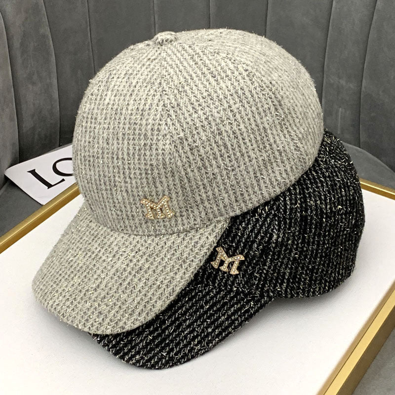 Women's Textured Knit Baseball Cap Bowlift