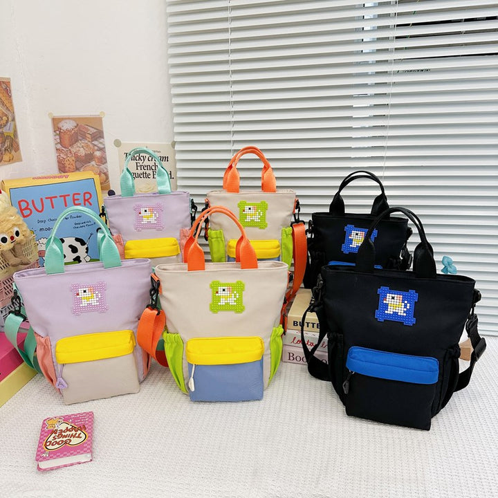 Mini handbag with colorful accents and practical carrying system Bowlift