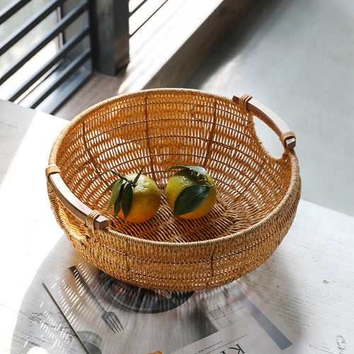 Women Handwoven Storage Basket Bowlift