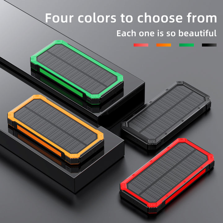 Portable Solar Power Bank with Fast Charging Function and Wireless Charging Adapter Bowlift