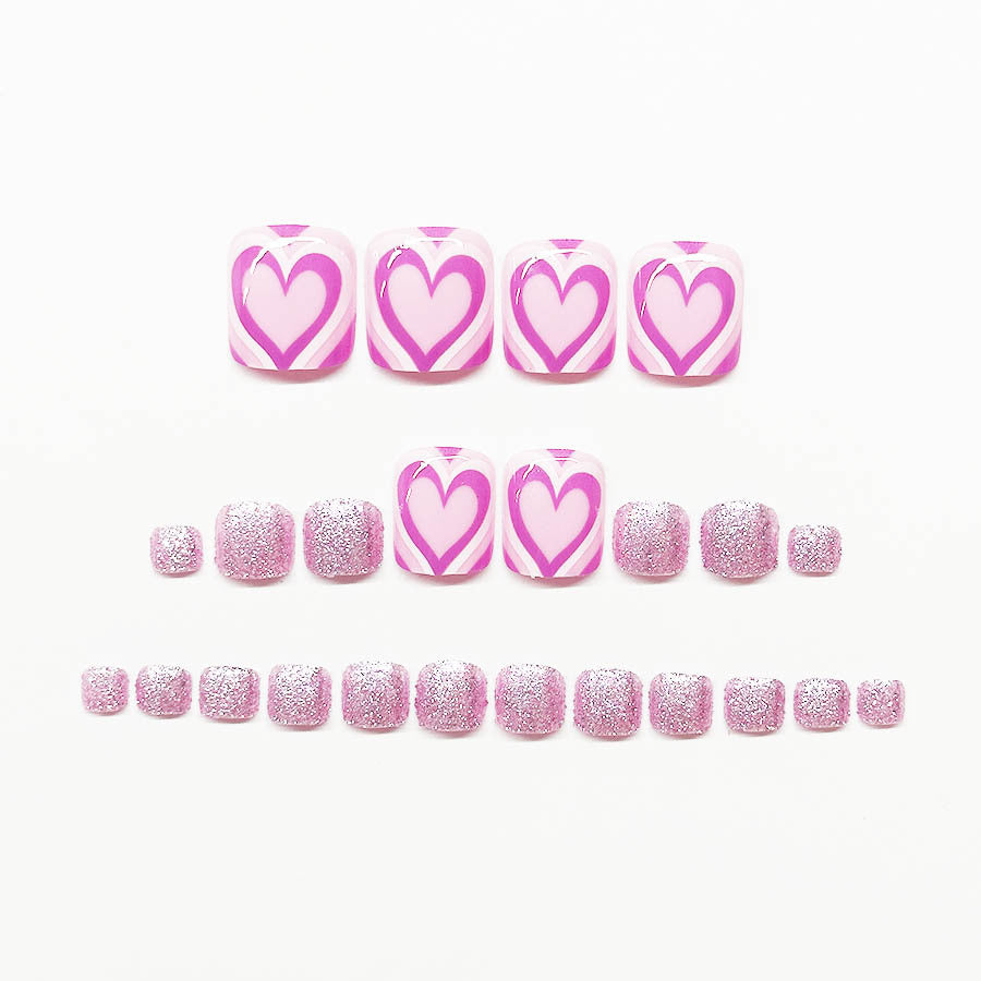 Heart-Themed Nail Art Extensions Bowlift