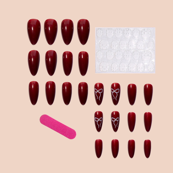 Acrylic nail set with elegant arch design Bowlift