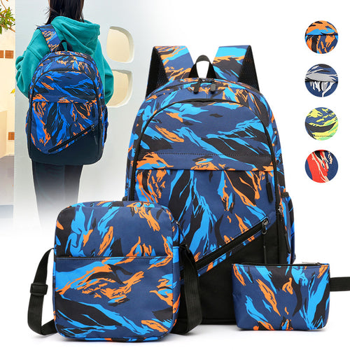Fashionable backpack set with multiple compartments Bowlift