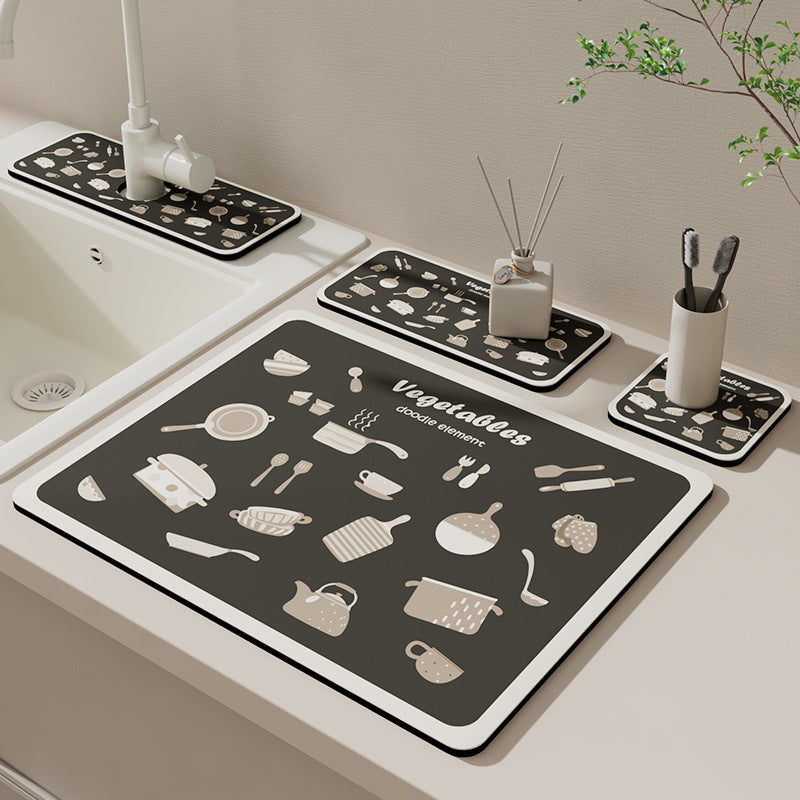 Creative Kitchen Sink Mat Bowlift