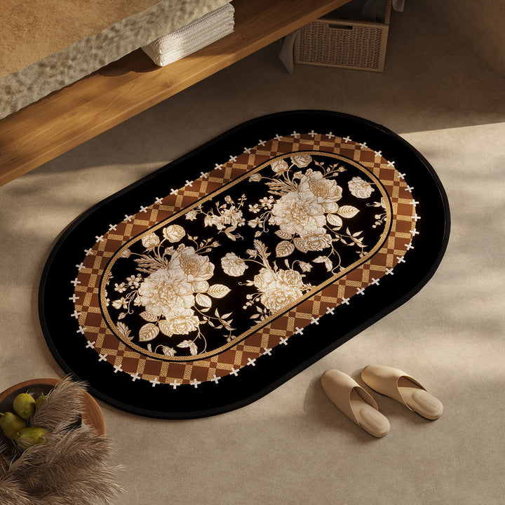 Chic Geometric Design Bath Mat Bowlift