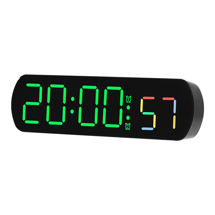 Digital radio alarm clock with multicolored LED display Bowlift