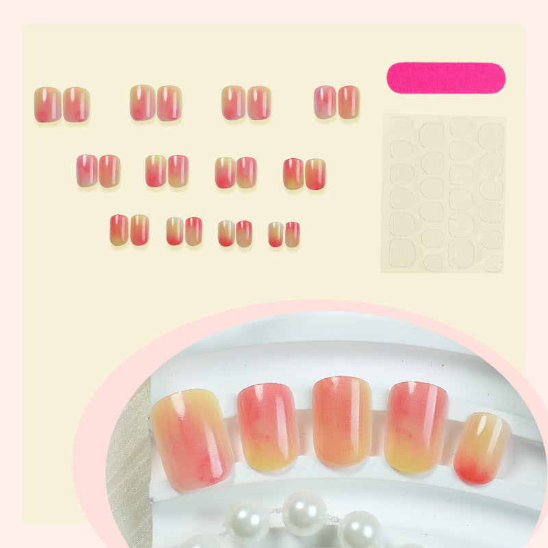 Ombre Acrylic Press-On Nail Art Set Bowlift