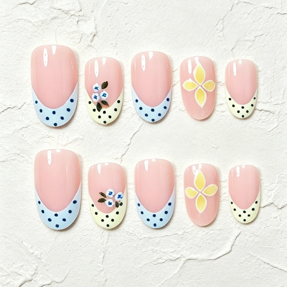 Decorative Floral Nail Art Tips Bowlift