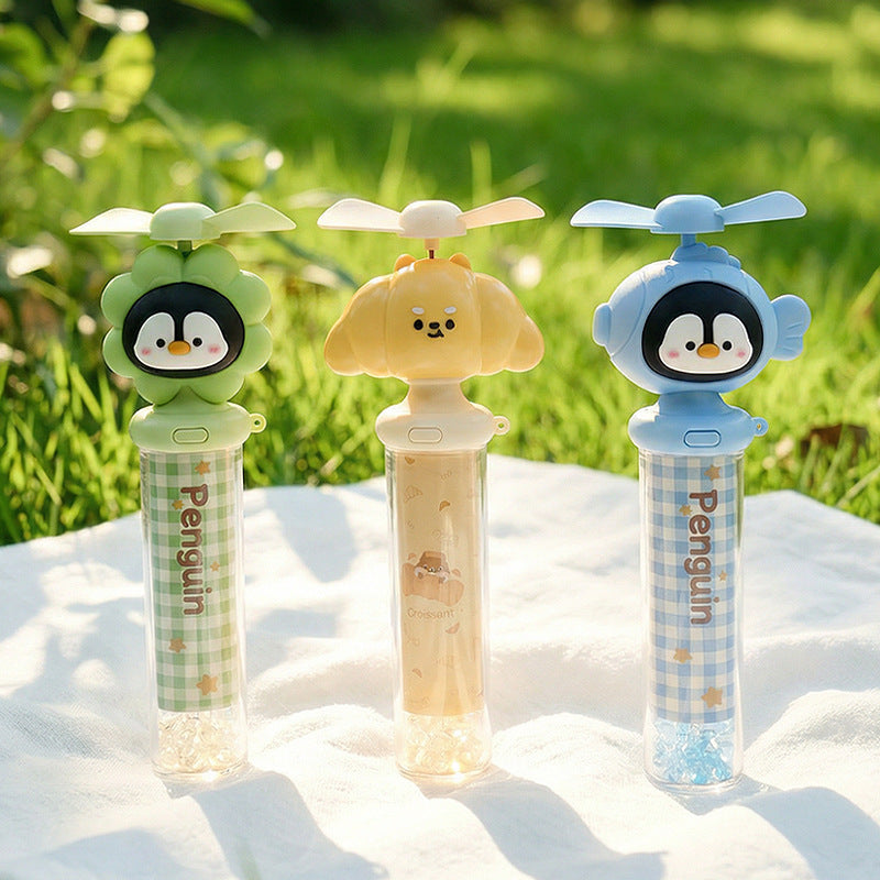 Ladies creative portable mini fan with cat motif Bowlift