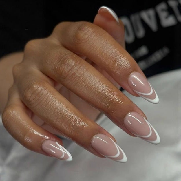 Elegant and Stylish French Design Nail Art Bowlift