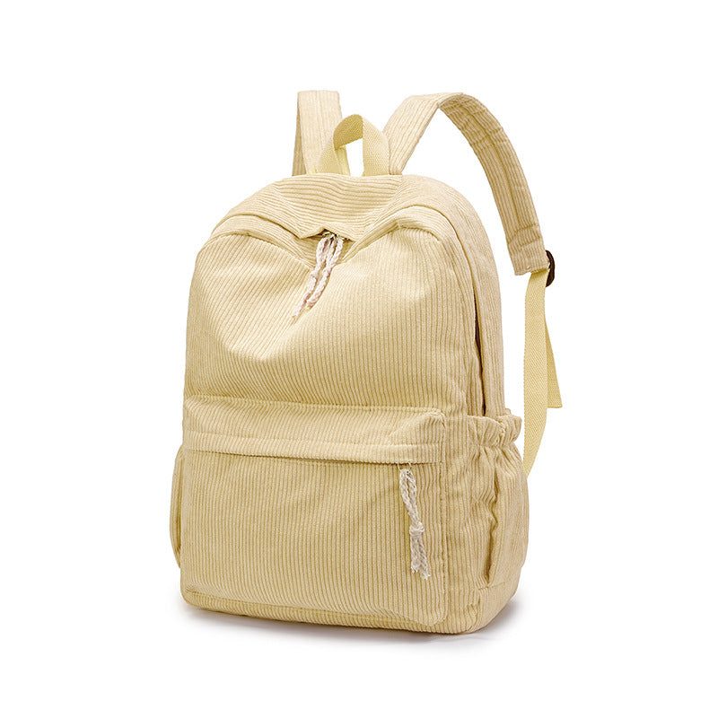 Corduroy Multi-Pocket Backpack Bowlift