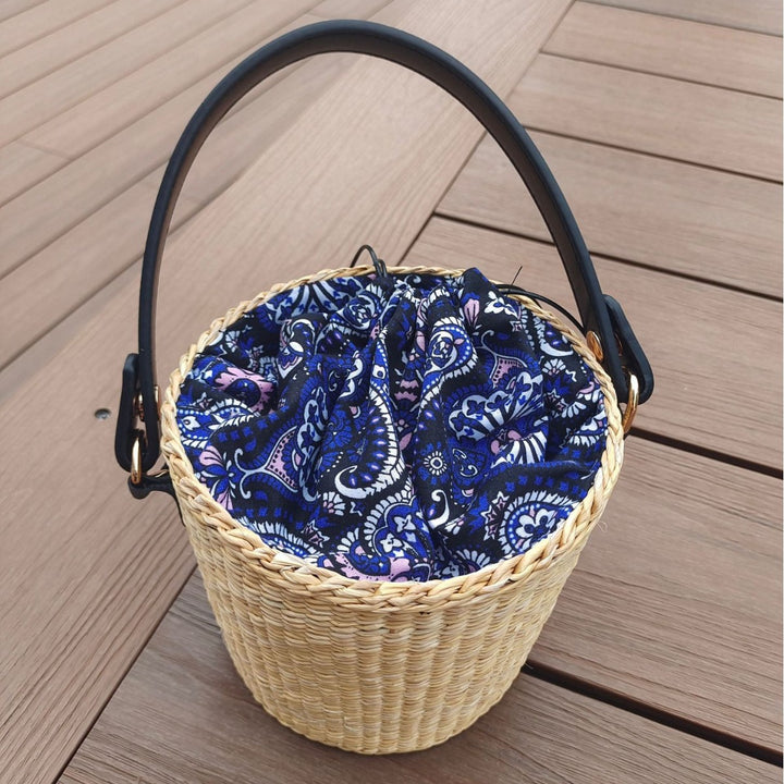 Bohemian Chic Woven Basket Bag Bowlift