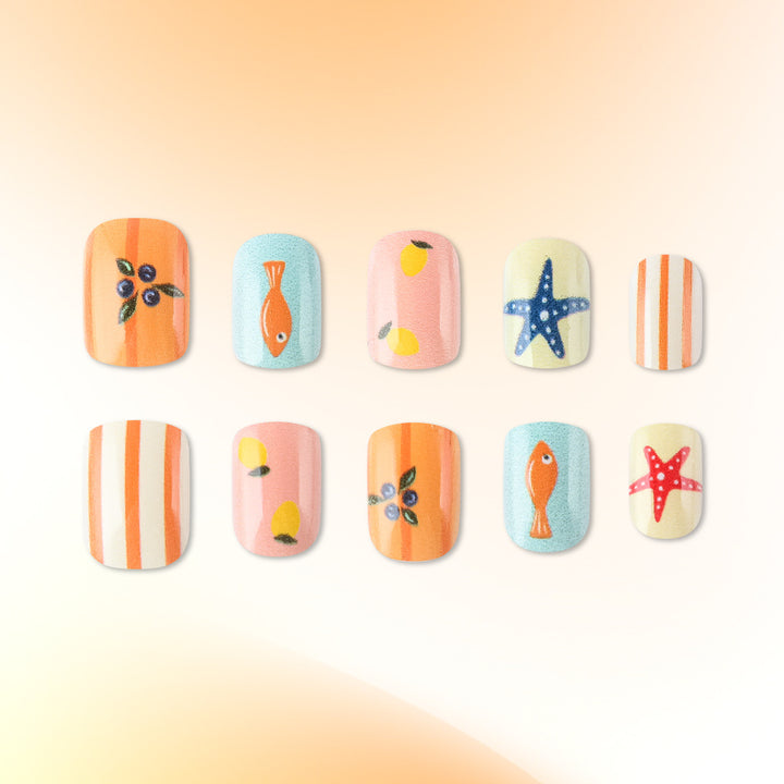 Themed Summer Nail Art Set Bowlift