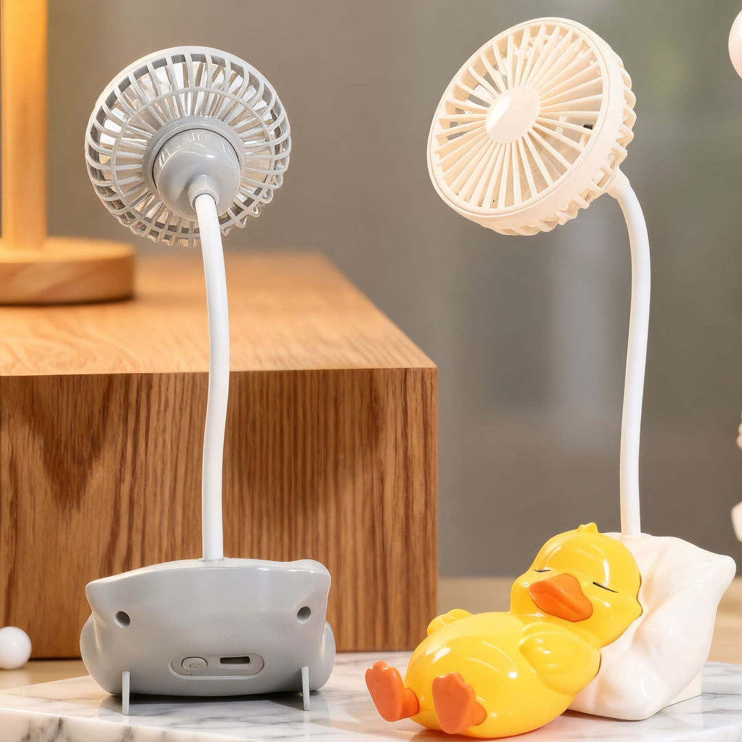 Ladies innovative table fan with cute duck design Bowlift