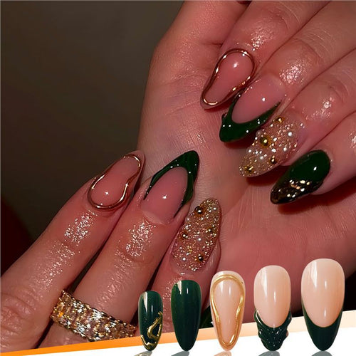 Glamorous Decorative Press-On Nail Art Bowlift