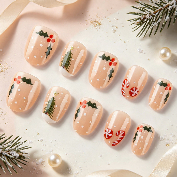 Festively Designed Christmas Nail Art Set Bowlift