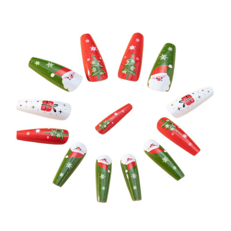 Festive Themed Press-On Nails Bowlift