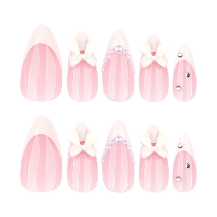 Artful stiletto nails with elegant flower embellishment Bowlift