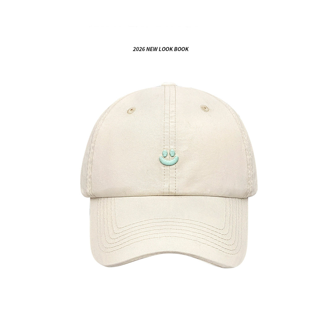 Minimalist Smile Embroidered Baseball Cap