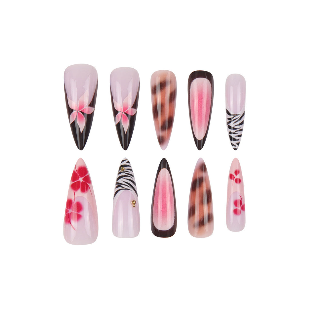 Artistic Stiletto Nail Extensions Bowlift