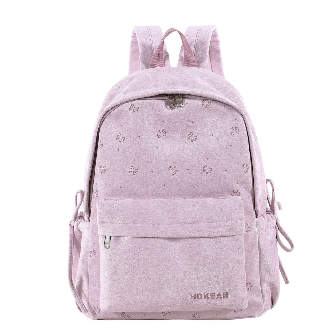 Cozy Plush School Backpack Bowlift