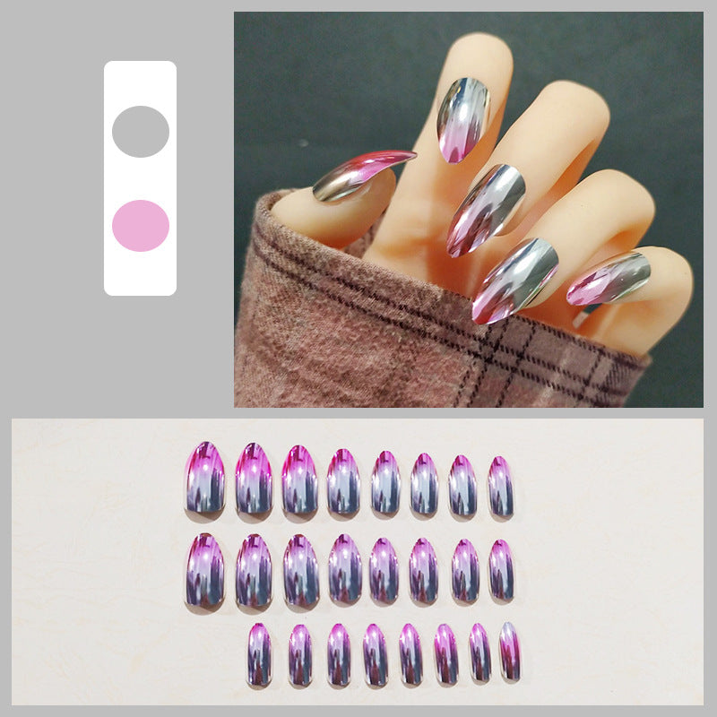 Creative artificial nails in modern gradient design Bowlift