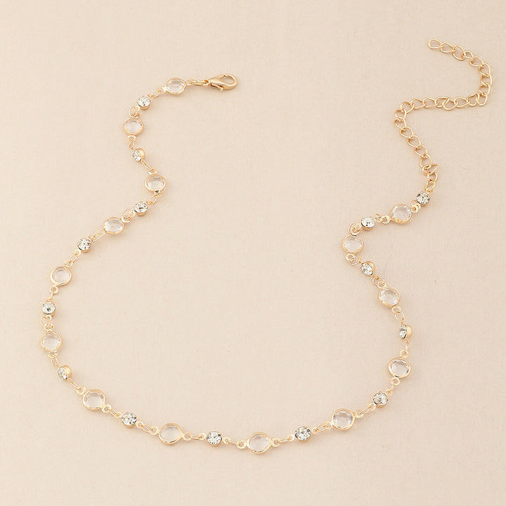 Elegant Crystal Embellished Anklet Bowlift