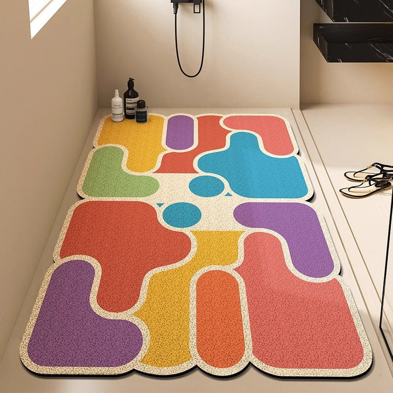 Modern Geometric Bath Mat Bowlift