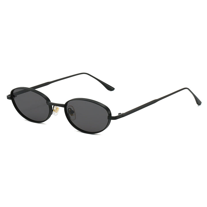 Fashion-Forward Oval Frame Sunglasses Bowlift