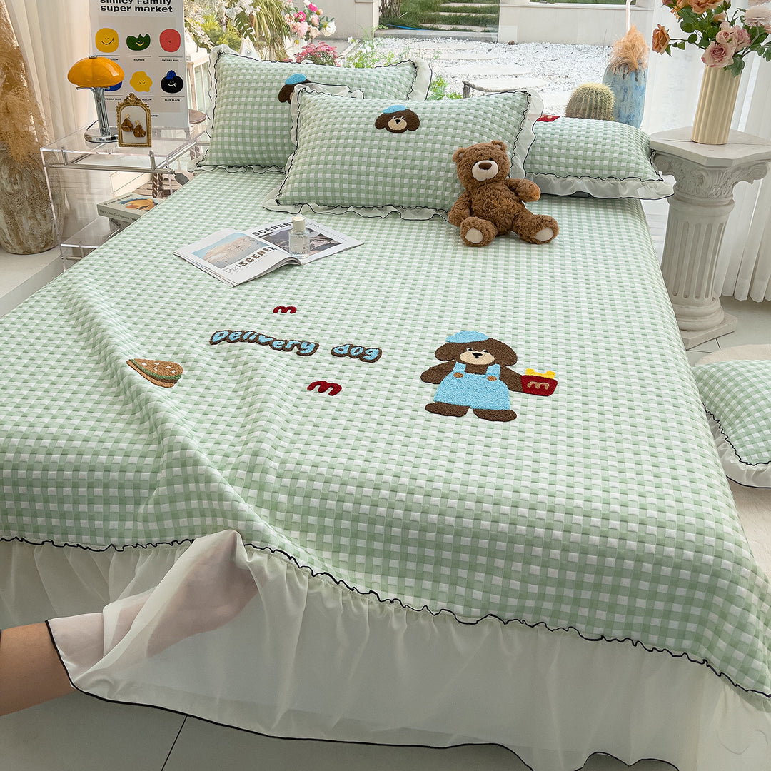 Women's cuddly blanket with playful panda motif and high-quality cotton surface Bowlift