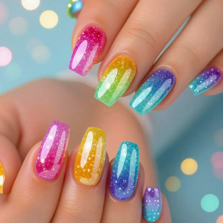 Colorful Glitter Nail Art Kit Bowlift