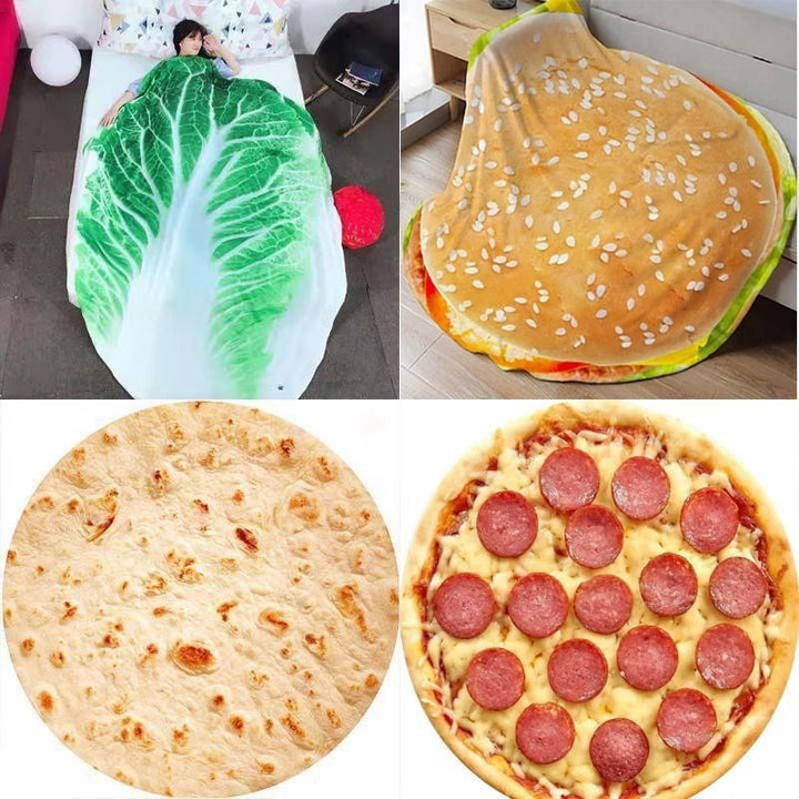 Food-Themed Plush Blanket