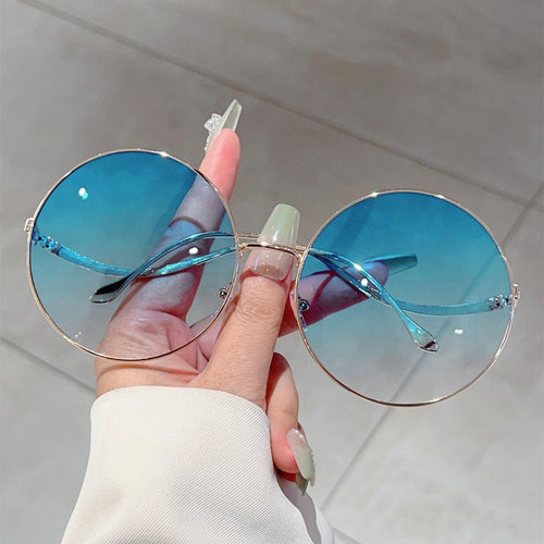 Oversized Round Lens Sunglasses