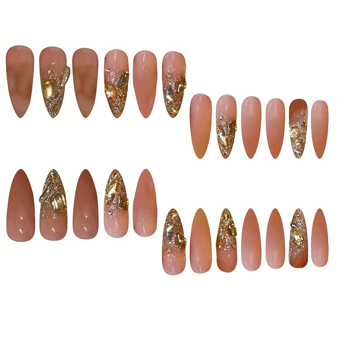 Glamorous Glittery Stiletto Nail Art Bowlift